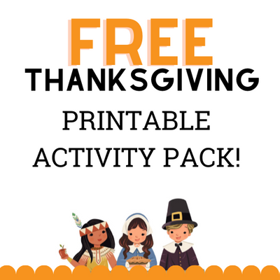 Our Free Printable Thanksgiving Gift To You: Kids Thanksgiving Activity Pack