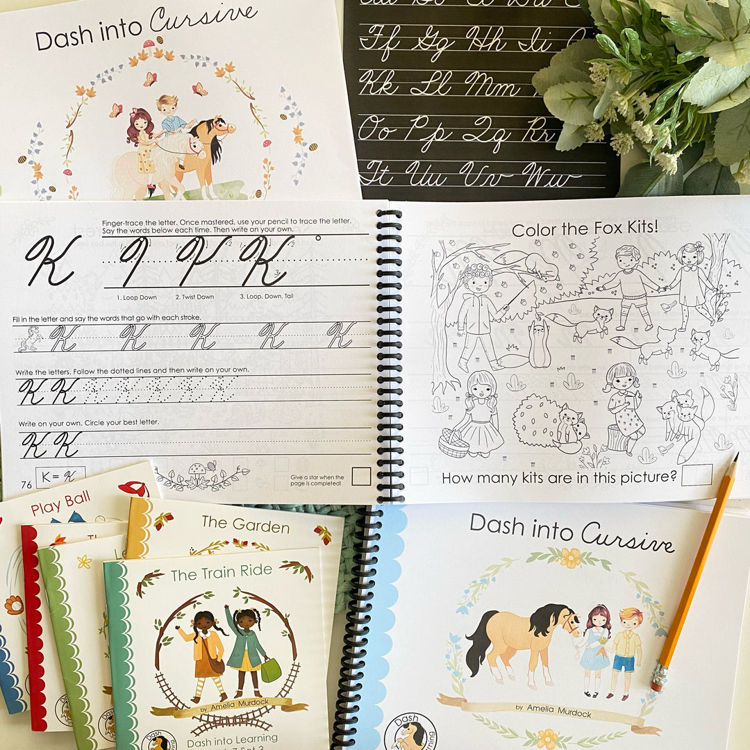 Cursive Homeschool (Book 2/3) | Dash Into Cursive | Dash Into Learning