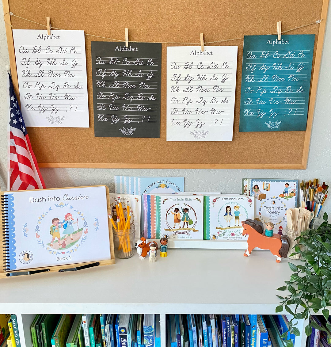 Cursive Alphabet Chart FREEBIE! | Dash Into Learning