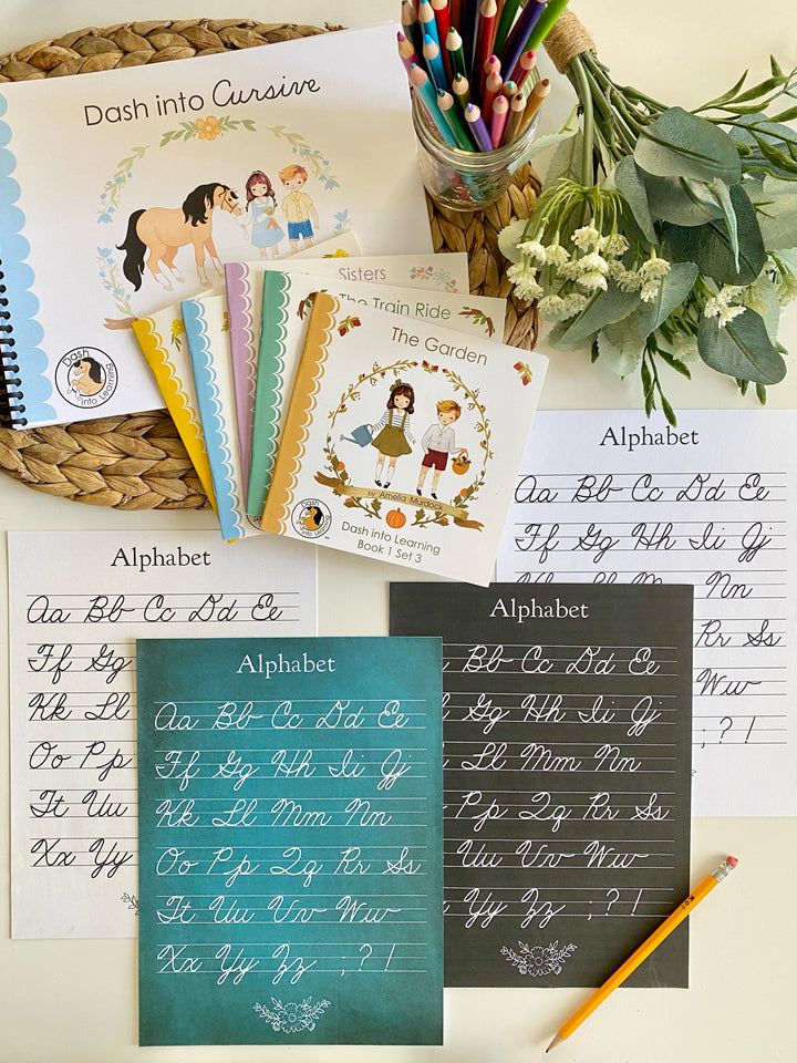 Cursive Alphabet Chart FREEBIE!