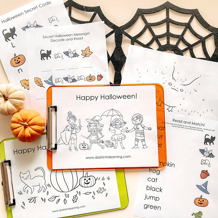 Fall/Halloween Coloring and Activity Pack